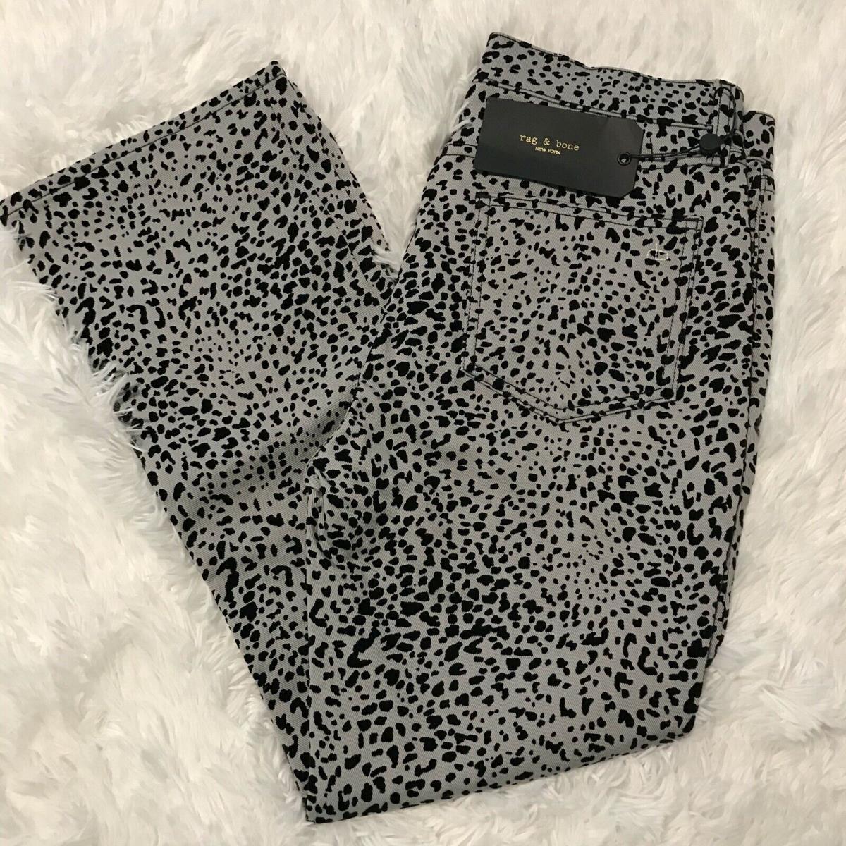 Rag Bone Womens Size 28 Hana Leopard Patterned Jeans