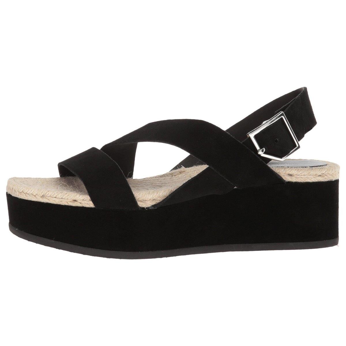 Rag Bone 261957 Womens Megan Black Suede Espadrilles Sandal Size 10 M