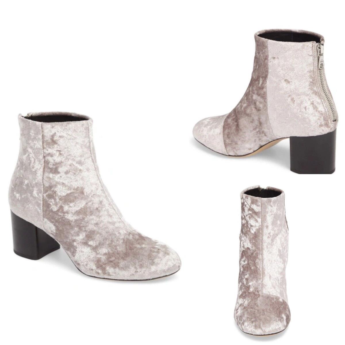 Rag Bone Drea Boot Dove Velvet Grey Size: 39 US 9