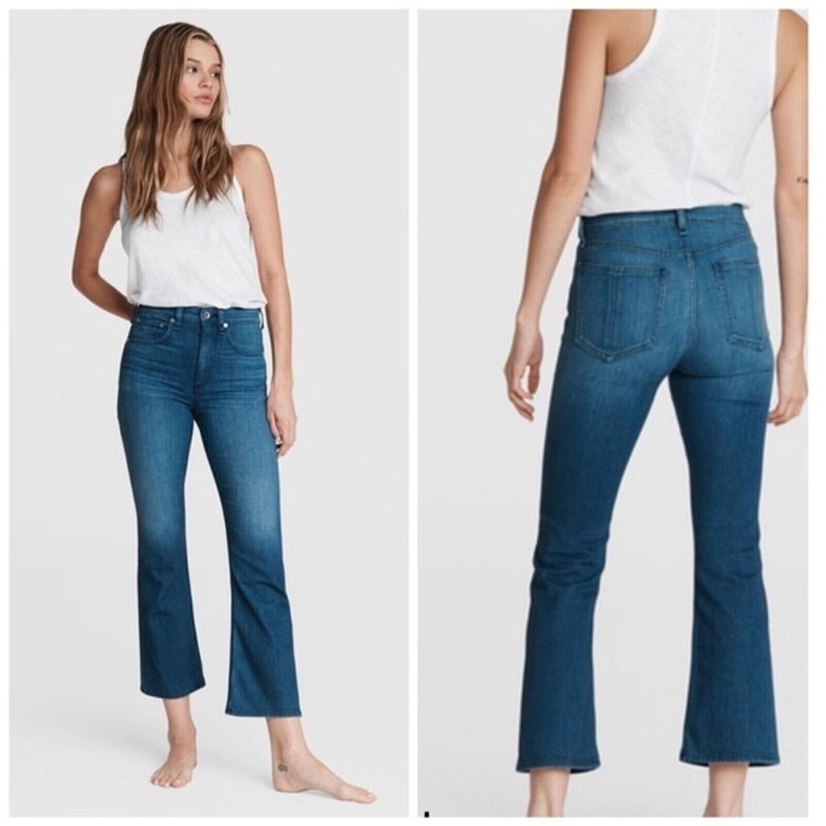 Rag Bone Nina High Rise Skinny Jeans Ankle Flare Women Size:32