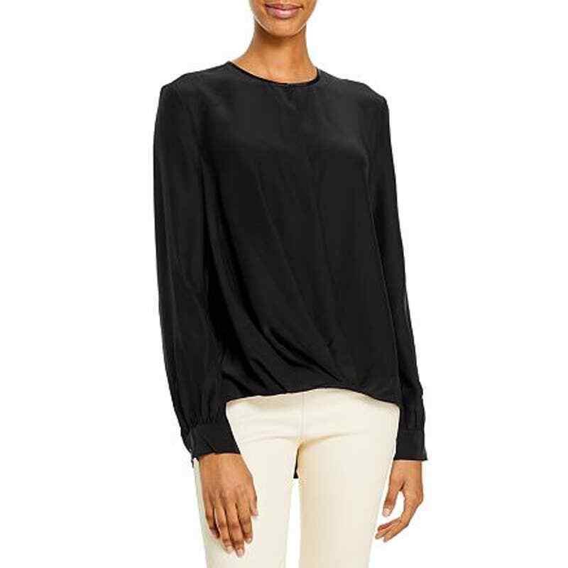 Rag Bone Lora Silk Blouse Relaxed Fit Top Women`s Size Xxs