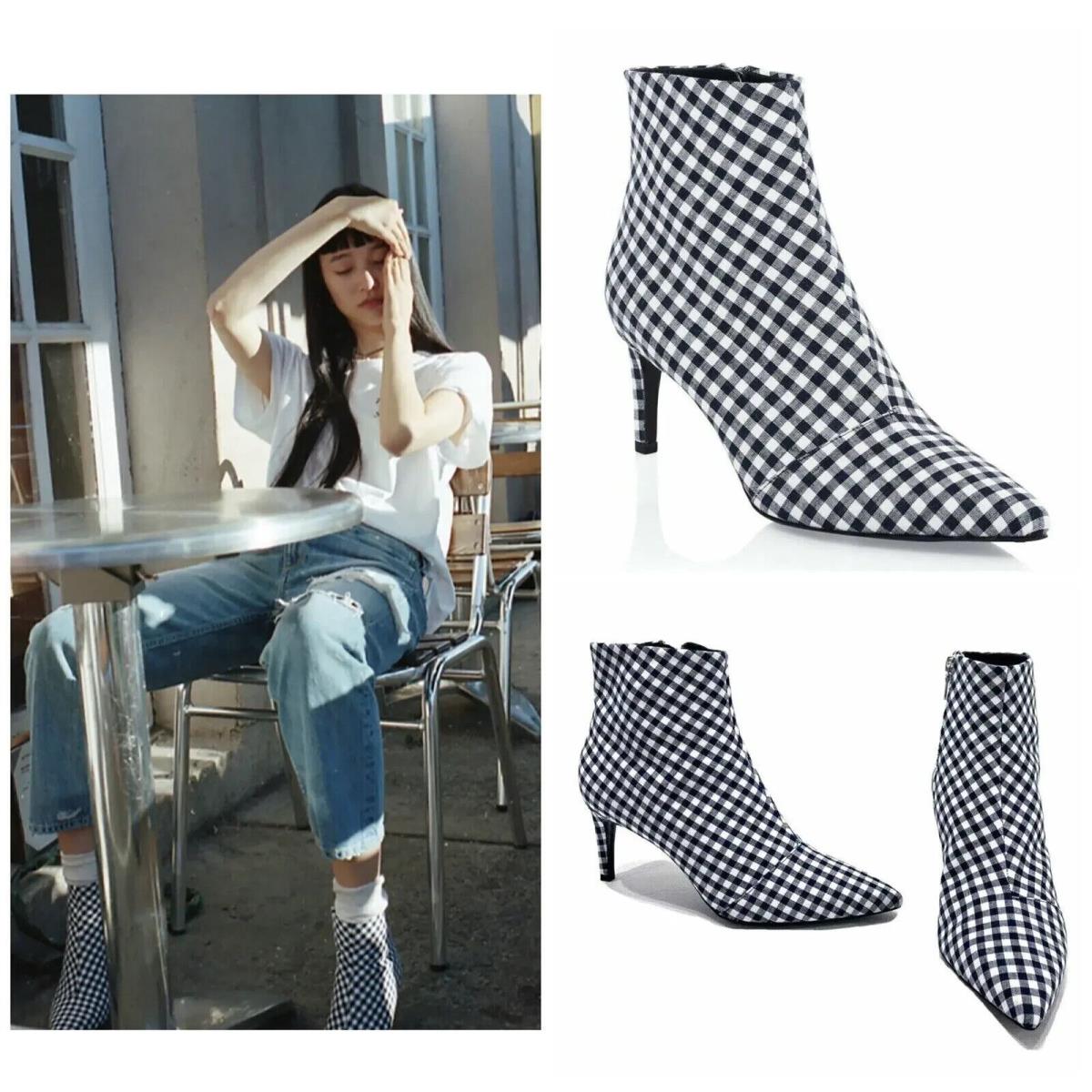 Rag Bone Beha Boot In Navy Gingham Size:EU41 US11