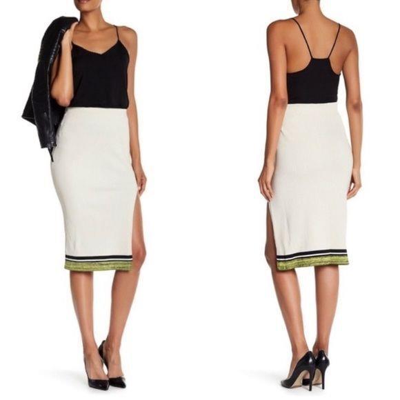 Rag Bone Silver Birch Sheridan Skirt Ivory Size Medium