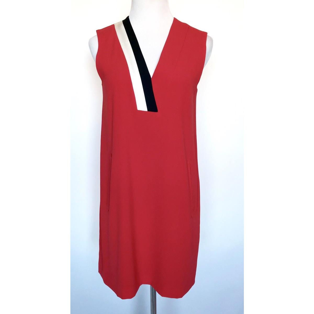 Rag and Bone Red Lodwick Shift Dress. Size 6 Retail Price