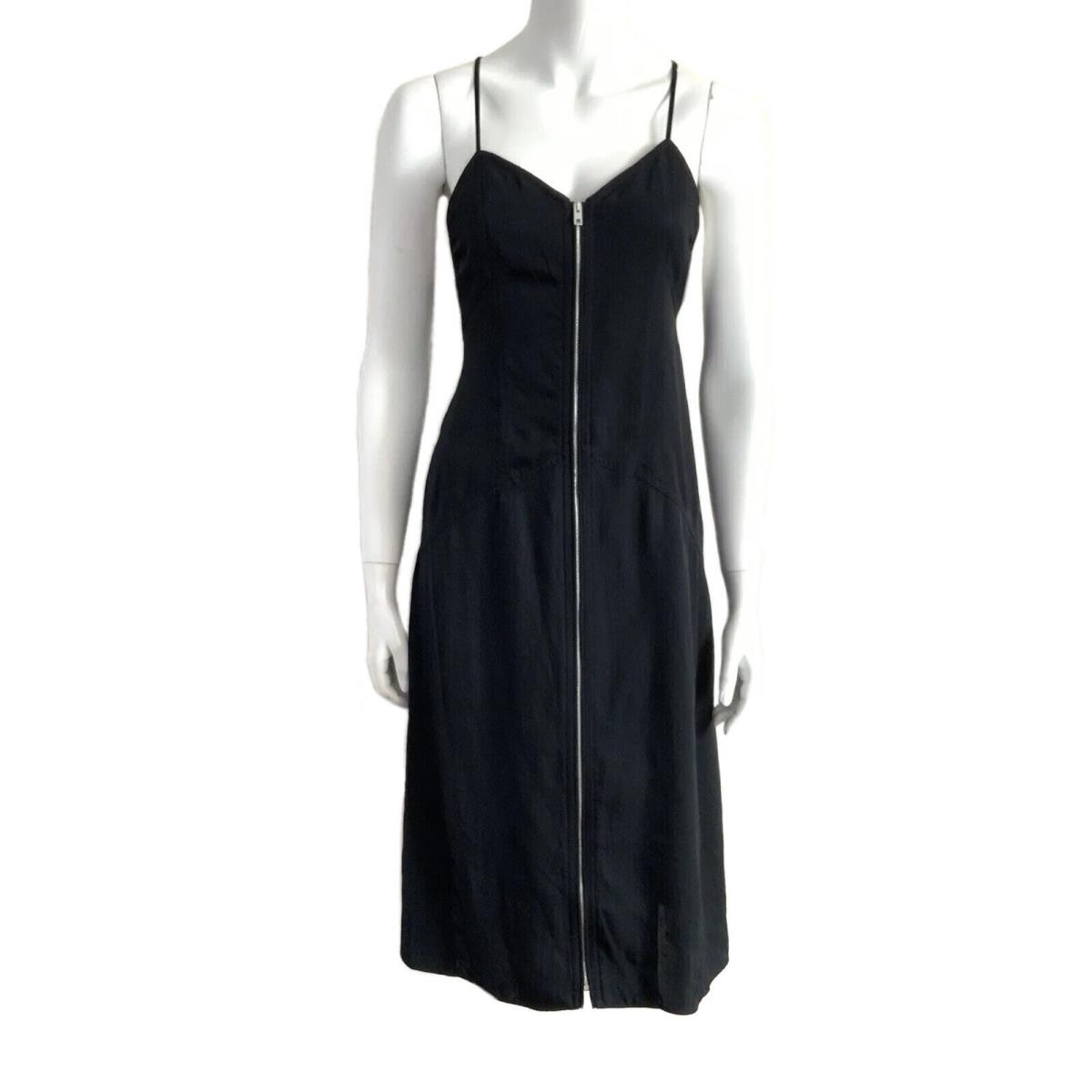 Rag Bone Shirt Dress Women Size 2 Black Milly Spaghetti Strap