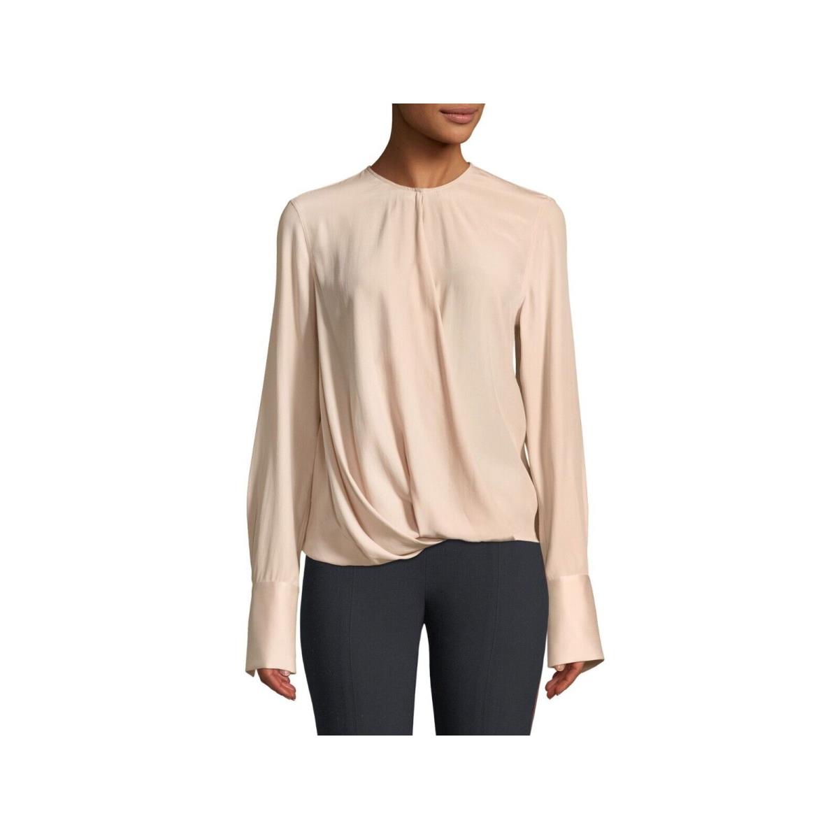 Rag Bone Silk Charmeuse Max Blouse Dusty Pink sz L