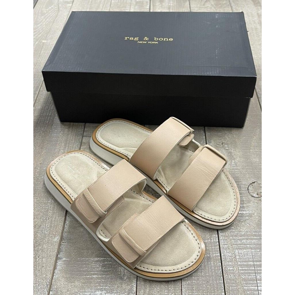 Rag Bone Parker Slide Slip On Sandal In Stone Beige Size: 36 US 6