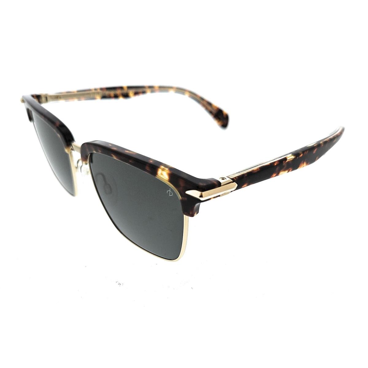 Rag Bone RNB5034/G/S 086 Dark Havana Square Sunglasses - Dark Havana, Frame: Dark Havana, Lens: Green