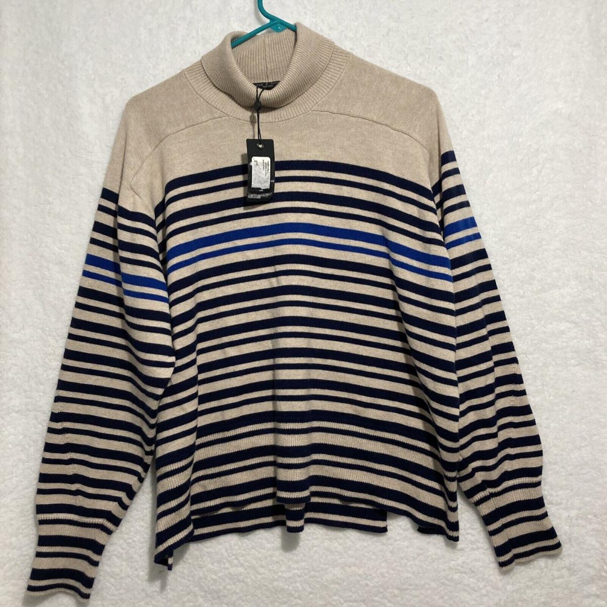 Rag Bone Womens Size Small Sweater Oatmeal Striped Cashmere Blend