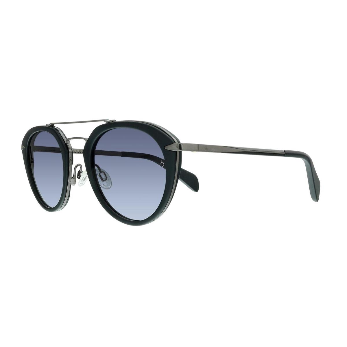 Rag and Bone RNB1017/S 9O 0807 Black Round Sunglasses For Womens