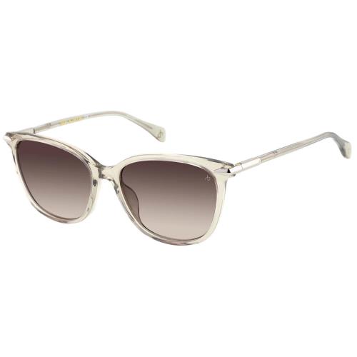 Rag Bone RNB1035/S Womens Sunglasses in Green Crystal Silver/brown Gradient 55mm