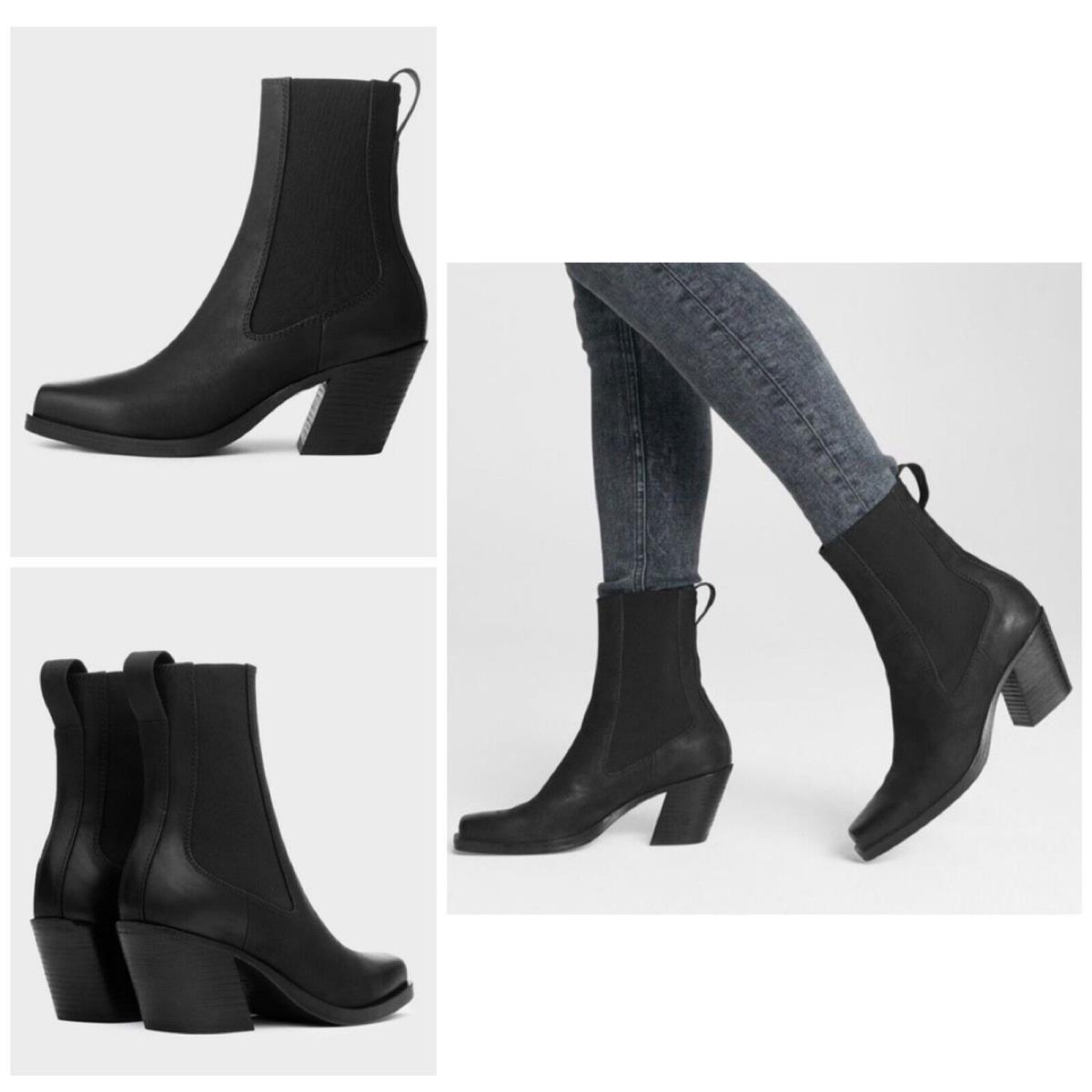 Rag Bone Axis Leather Boots In Black Size: 36 US 6