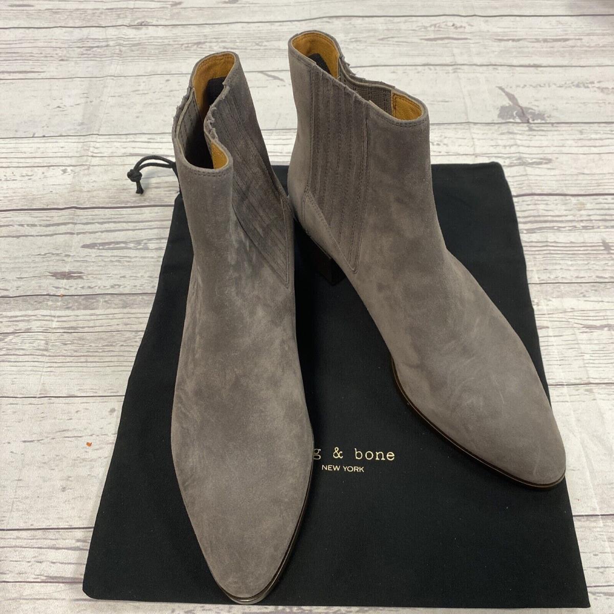 Rag and Bone Rover Gray Suede Bootie Boots Women s Size US 11 41 EU