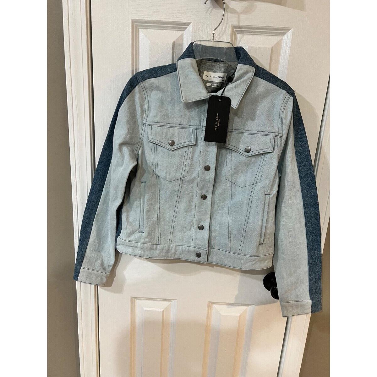 Rag Bone Women`s Double Blues Nico Jean Jacket Size M