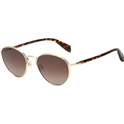 Rag Bone 1019 Logan Women`s Sunglasses Gold Tortoise Havana/brown Gradient 52 mm