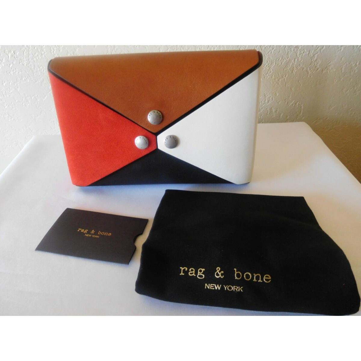 Rag Bone York Atlas Leather Clutch Bag