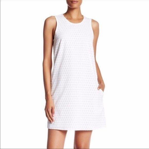 Rag Bone Sleeveless Shift White Mini Dress Size S