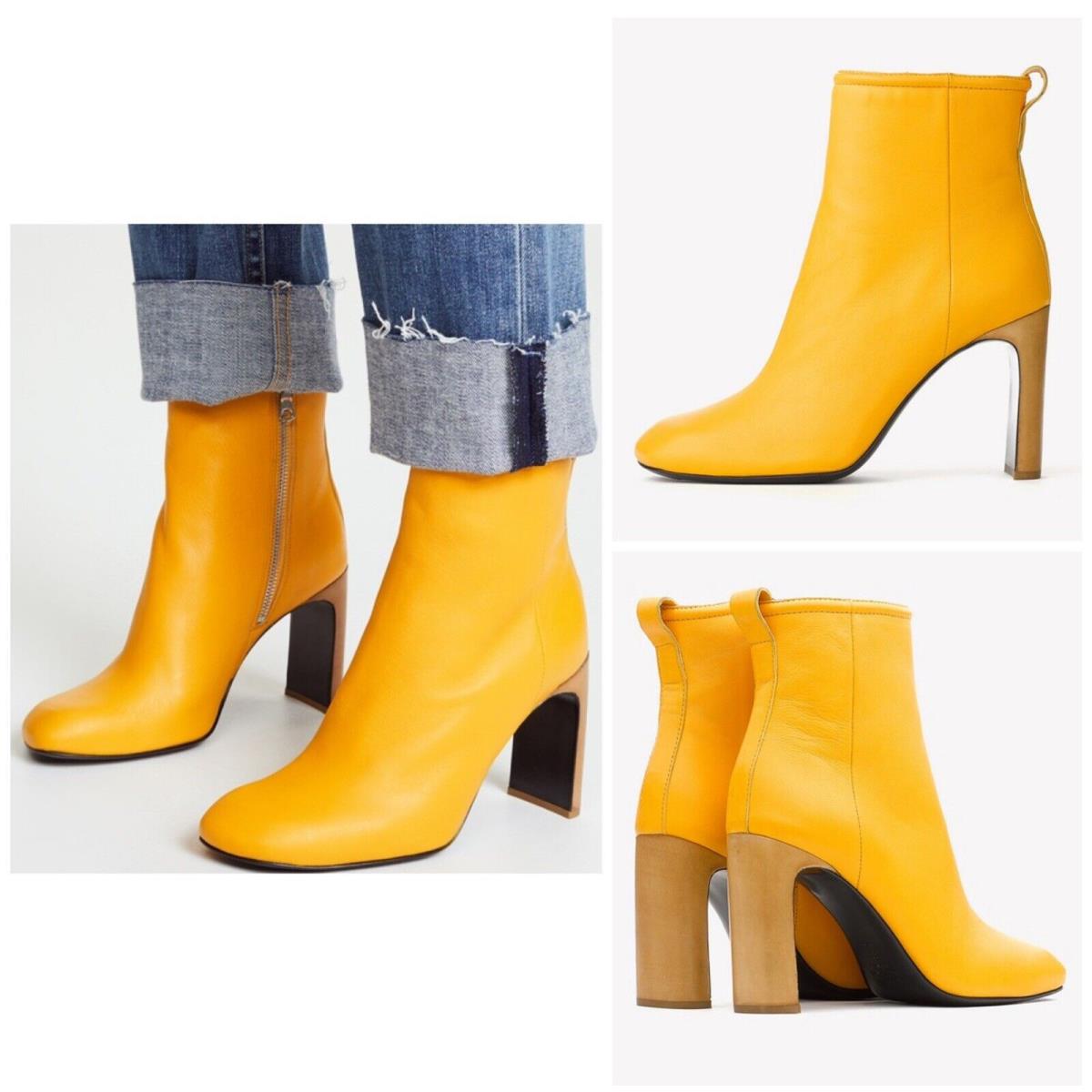 Rag Bone Ellis Leather Boot In Citrus Size: 35 US 5