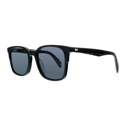 Rag and Bone RNB5016/S IR 0807 Black Grey Square Designer Sunglasses For Men - Frame: Black, Lens: Gray