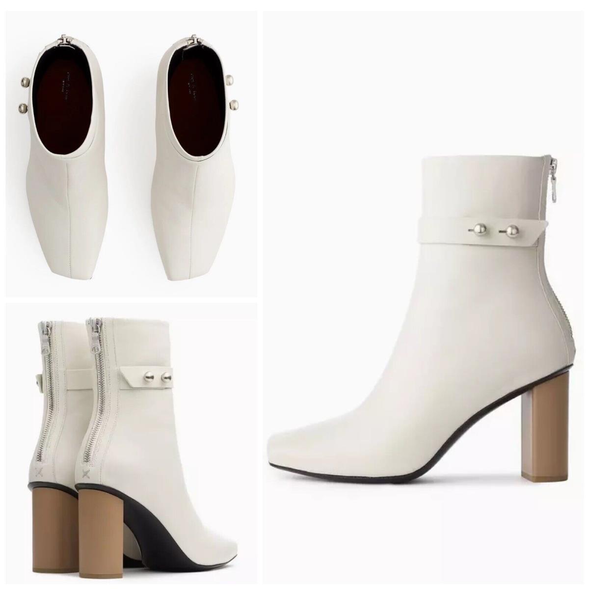 Rag Bone Ellington Leather Boot In Antique White Size: 40 US 10