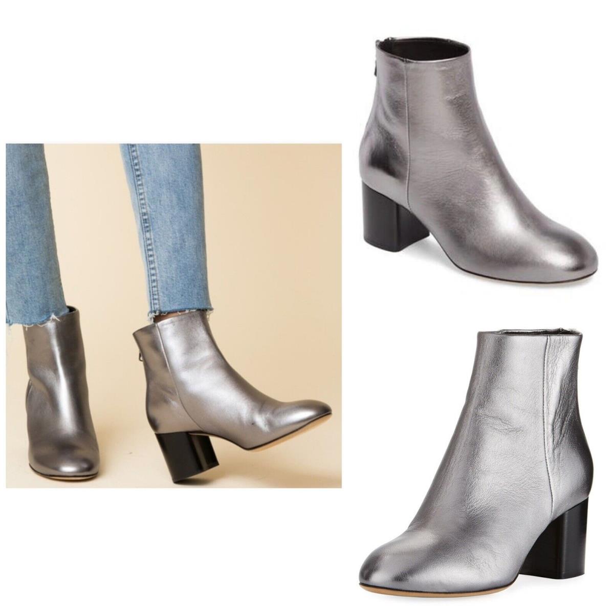 Rag Bone Drea Leather Boot In Gun Metal Size: 40 US 10