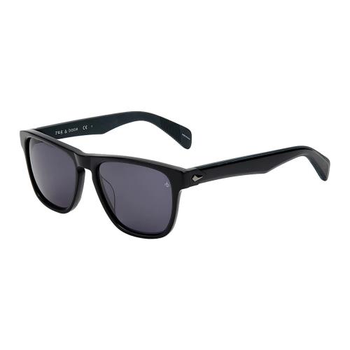 Rag Bone RNB5031/G/S Unisex Square Designer Sunglasses in Black/smoke Grey 56 mm