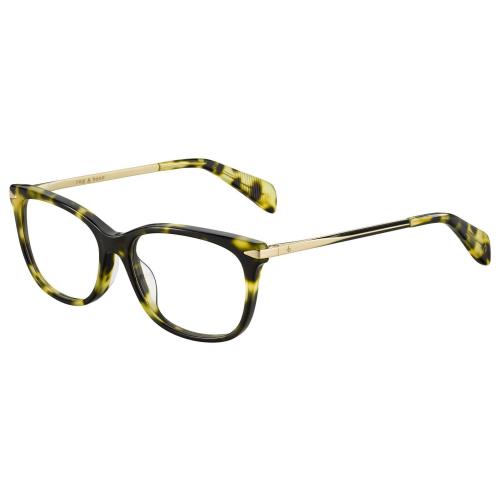 Rag Bone Rnb 3006 J1L Havana Green 54 Eyeglass Frame - Frame: Havana Green Gold