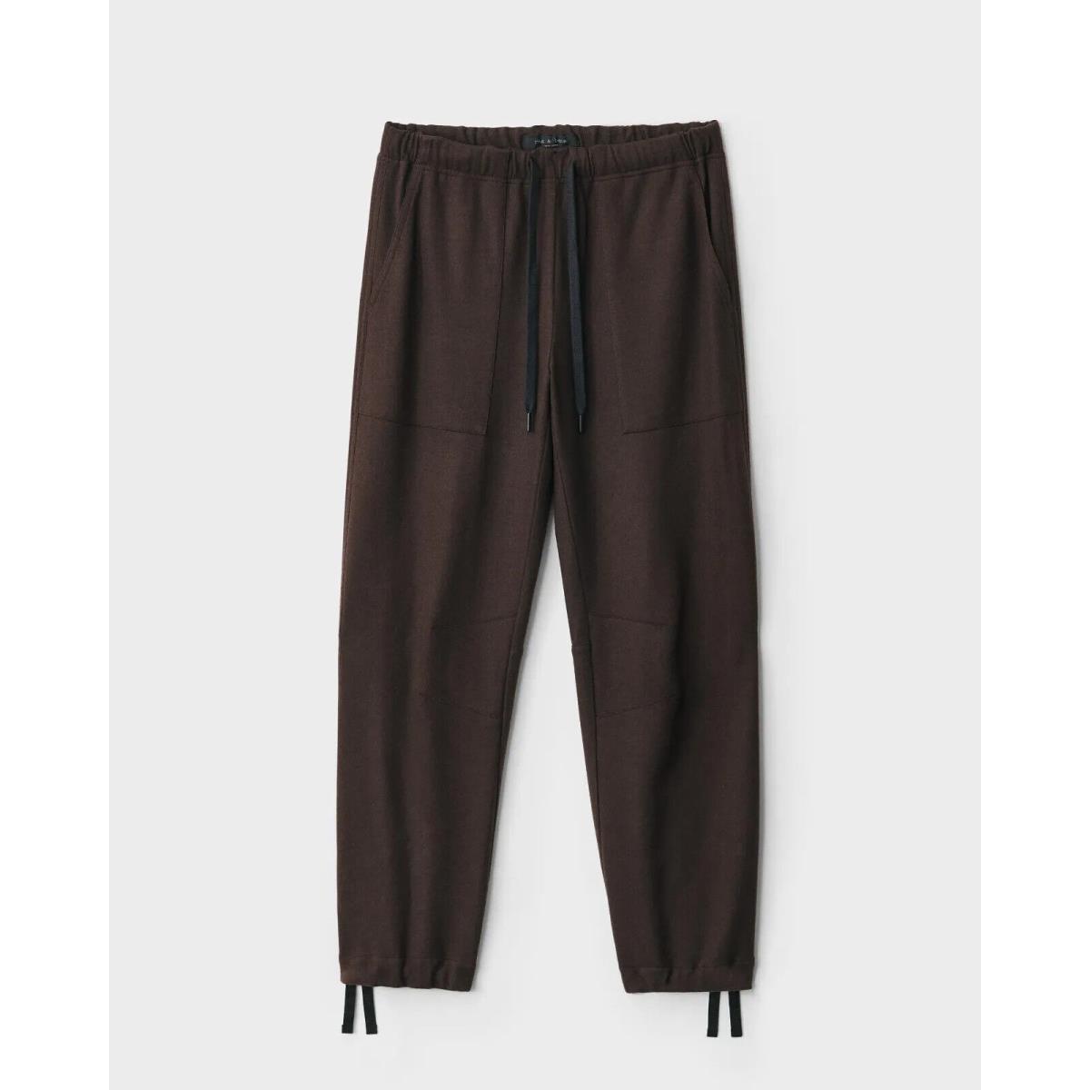 Rag Bone Brown Andre Wool Pant Relaxed Fit Pant Size L P1734