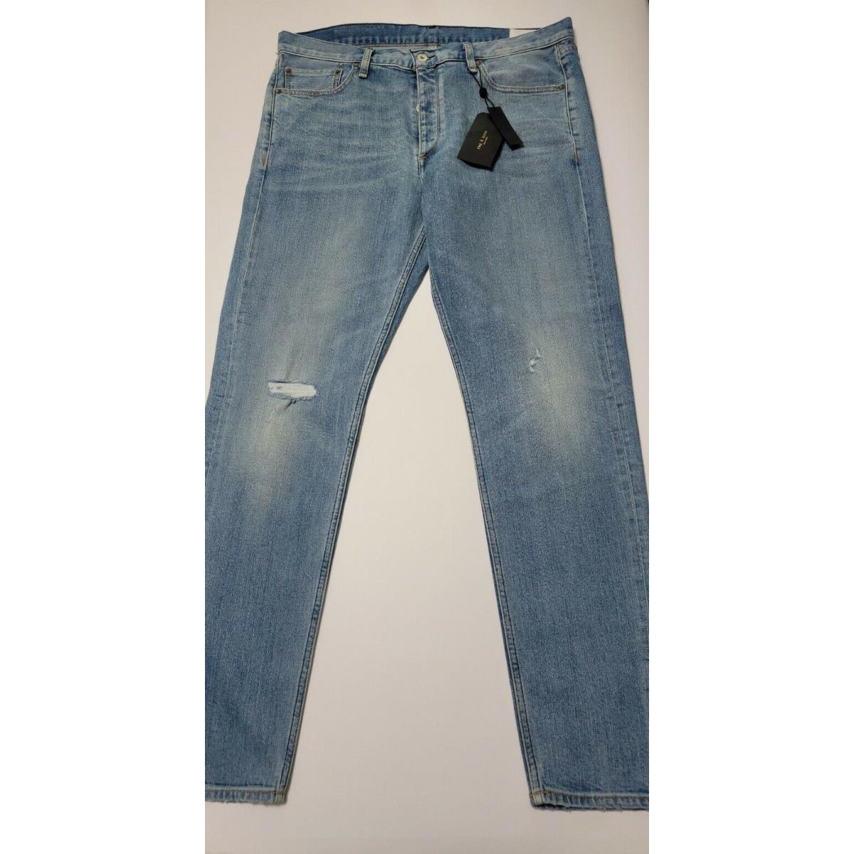 Rag Bone 38x33 Fit 1 Extra Slim Fit Mens Jeans Fire Island with Holes