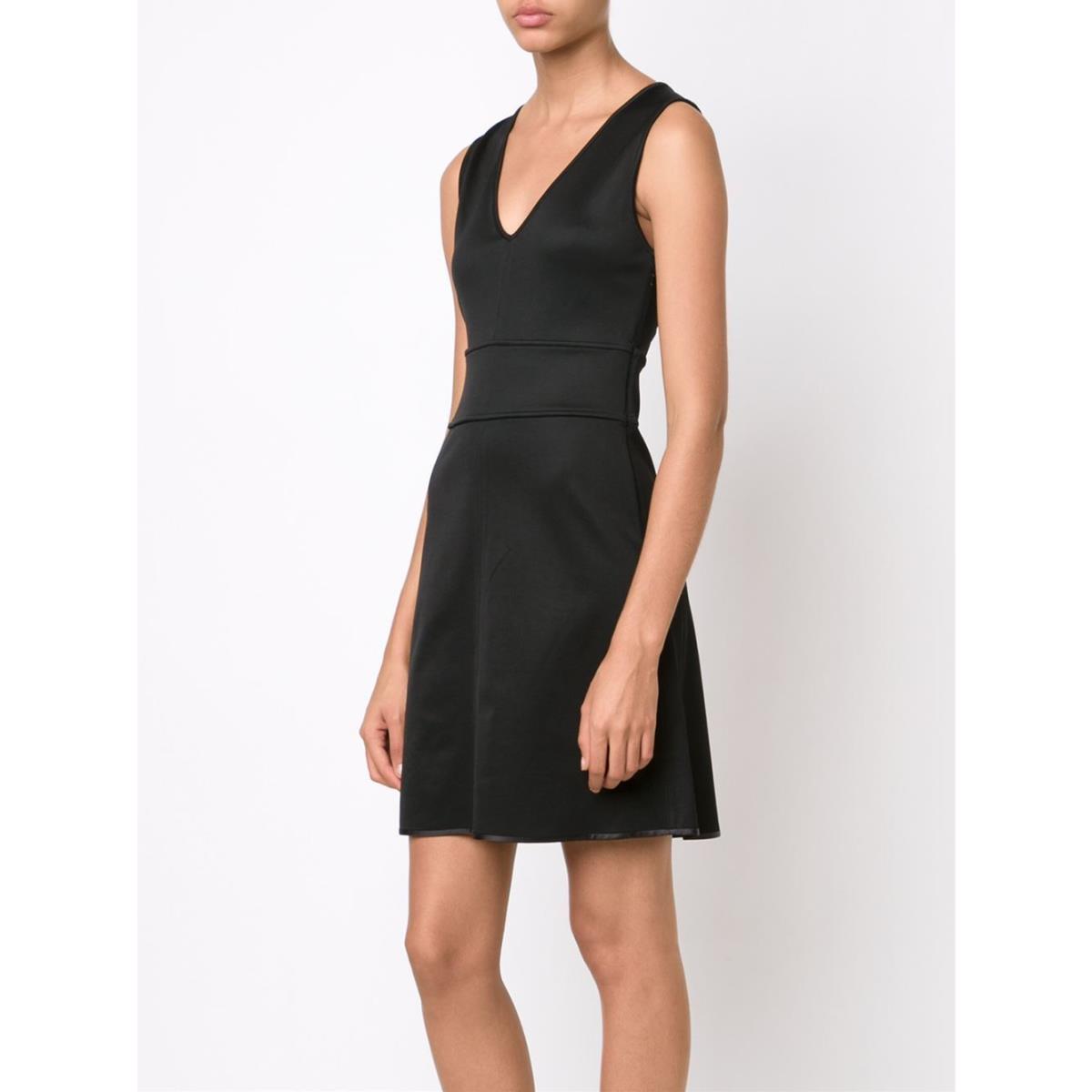 Rag Bone Sz10 Astrid Open-back A-line Sleeveless Stretch Dress Black