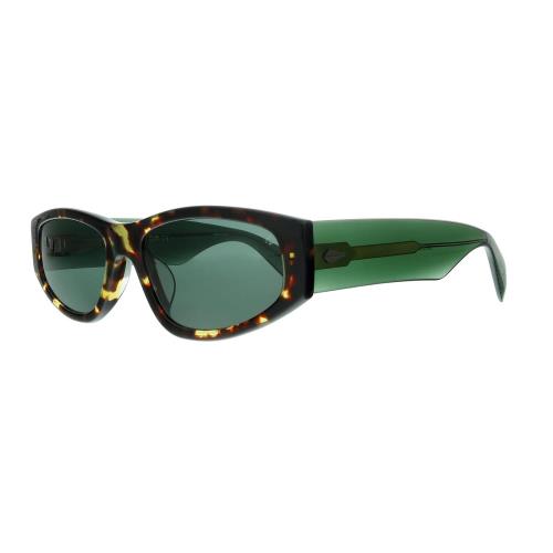 Rag Bone-rnb 1047/G/S 0I2A/Qt Oval Sunglasses Havana/green Green Solid