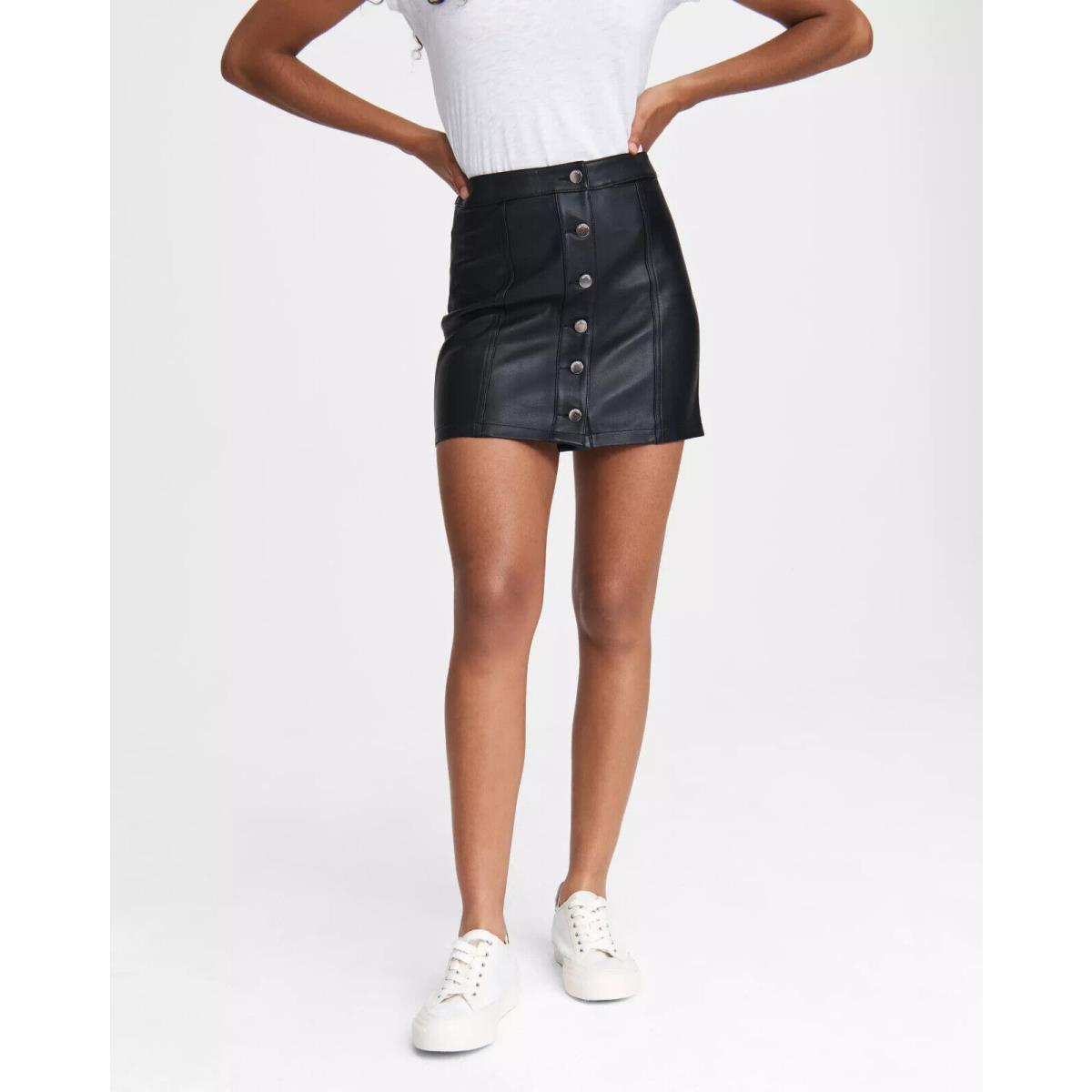 Rag Bone Rosie Mini Leather Black Skirt Sz 2-$595