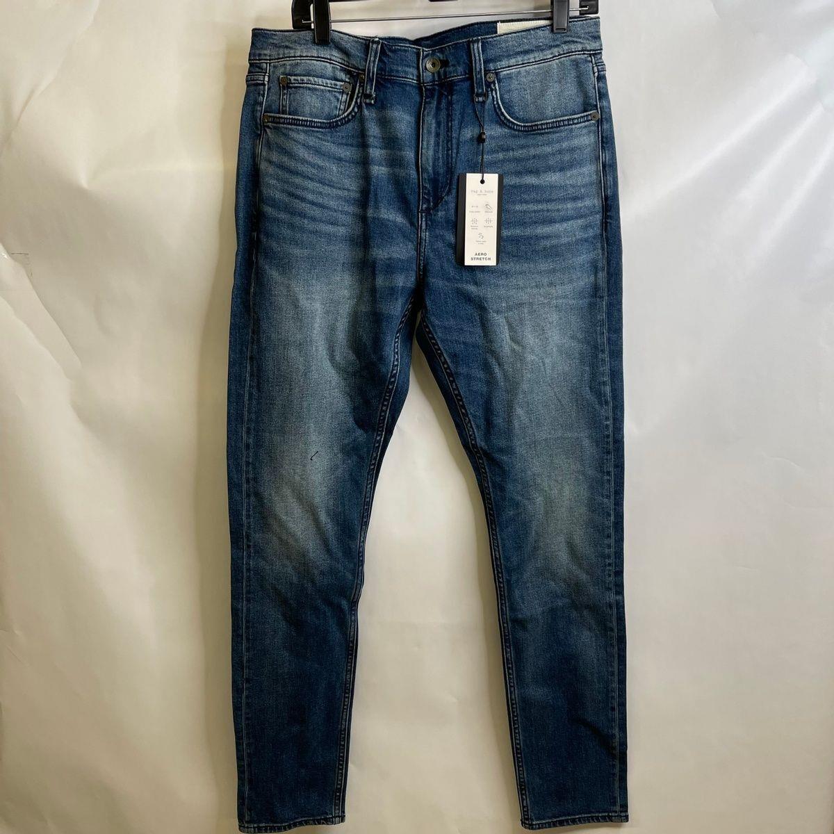 Rag Bone Fit 1 William Stretch Skinny Jean Men`s Size 34x32 Indigo