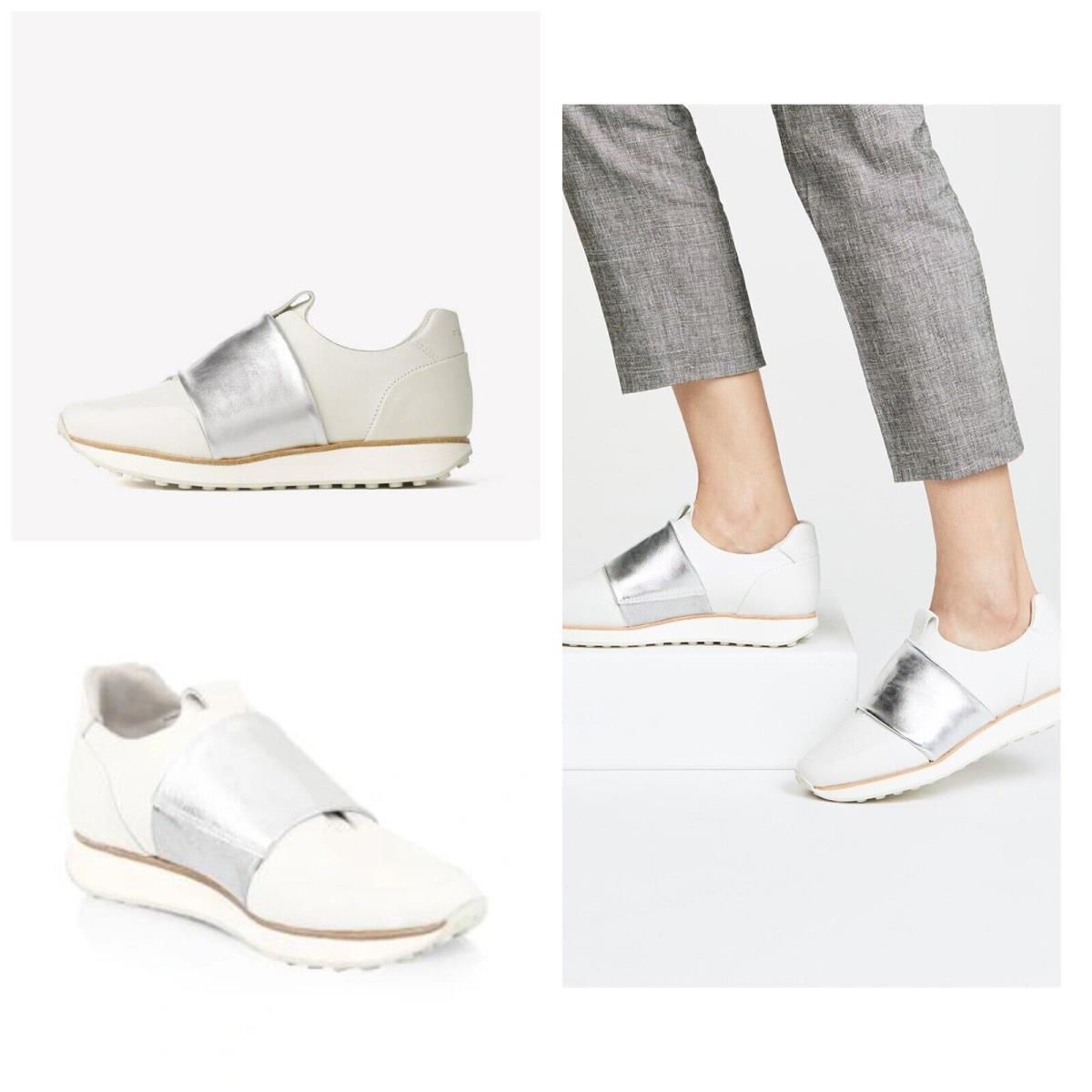 Rag Bone Dylan Elastic Runner In White/silver Size:EU35 US5