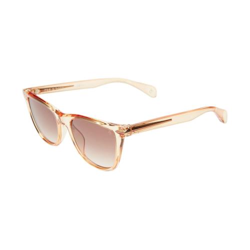 Rag Bone 1051 Women`s Sunglasses Crystal Peach Orange/amber Brown Gradient 53 mm - Frame: Multicolor, Lens: Multicolor