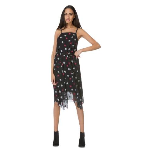 Rag Bone Sonny Dress with Star Pattern - Black Multi Size Small Msrp: