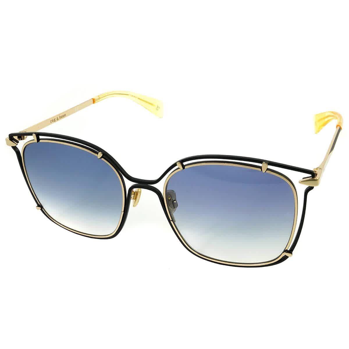 Sunglasses Rag and Bone Rnb 1023 /S 0LKS 08 Gold Blue/dark Gradient