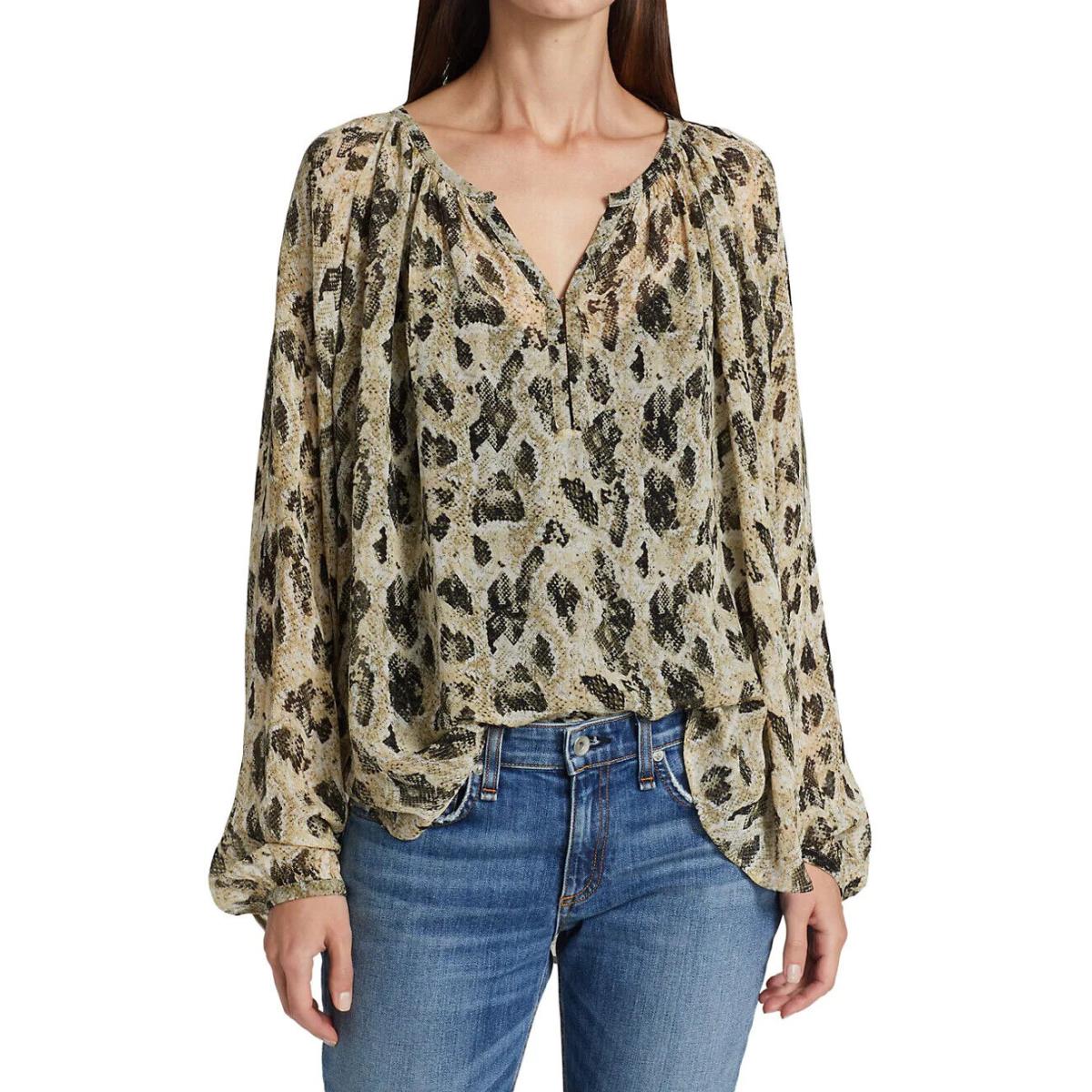 Rag Bone Yuni Printed Blouse in Multi- Size S T1678