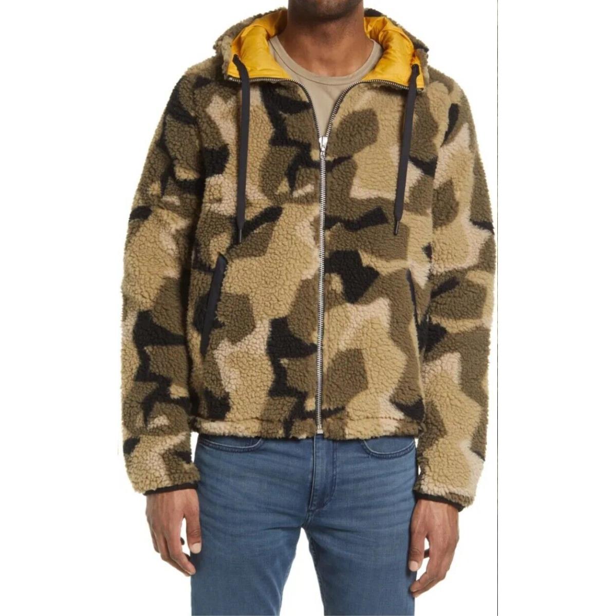 Rag Bone Men`s Camo Sherpa Tactic Jacket Size L. Camo