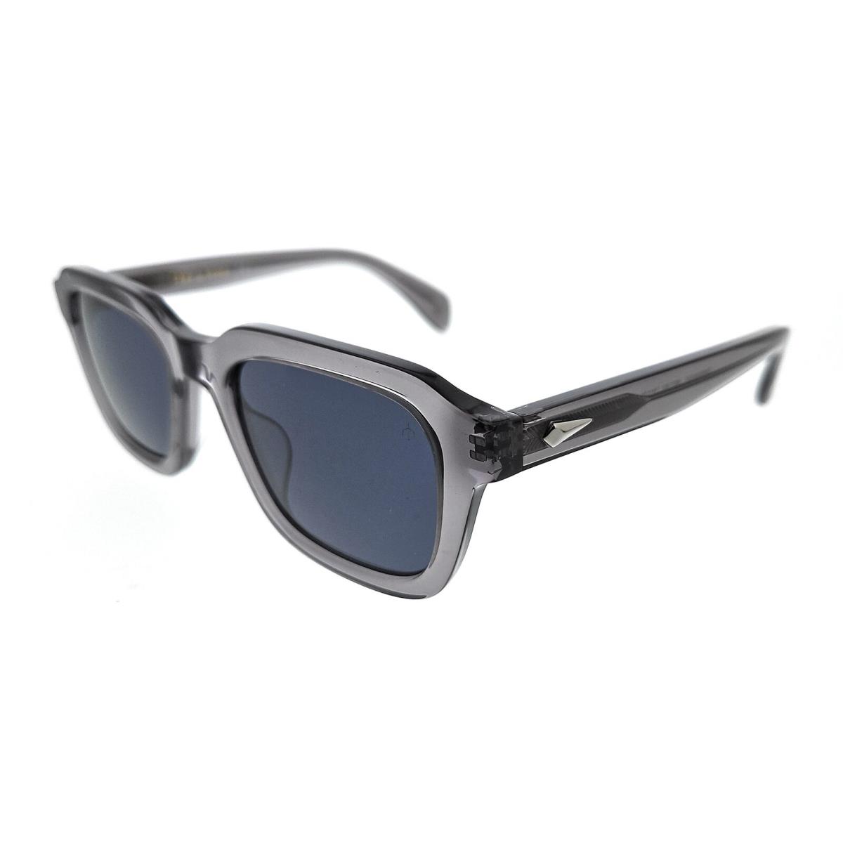 Rag Bone RNB5046/G/S KB7 KB7 Grey Square Sunglasses - Grey, Frame: Grey, Lens: Ku Blue