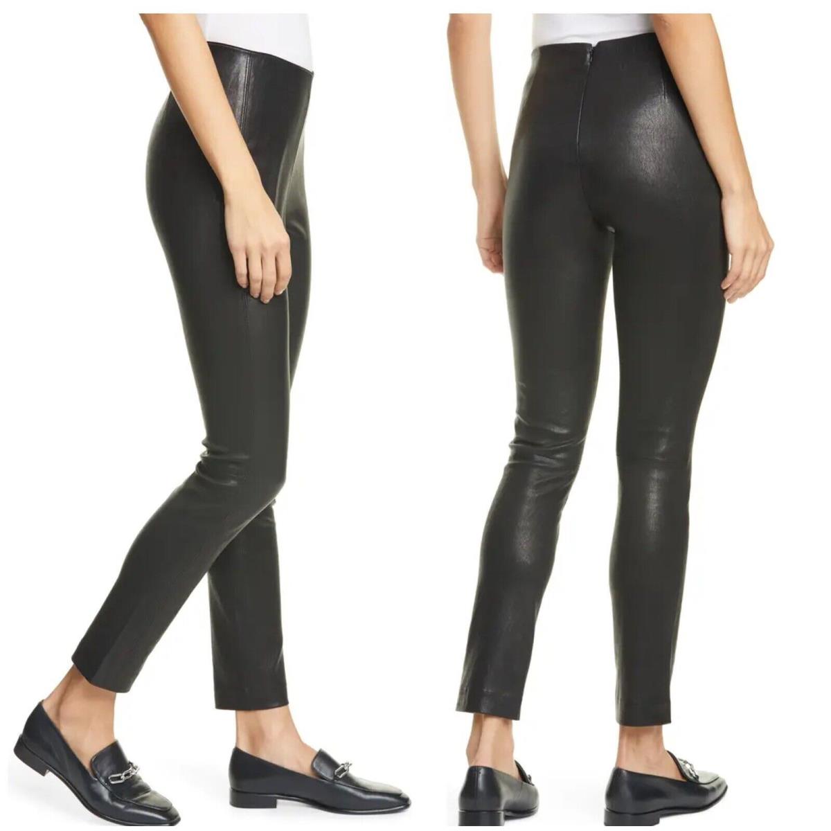 Rag Bone Simone Ankle Skinny Leather Pants In Black Size: 2