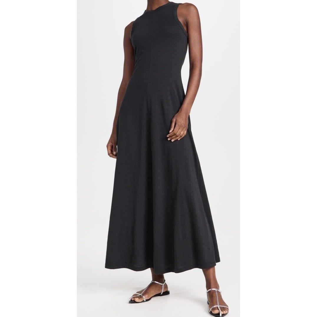 Rag Bone Sadie Cotton Maxi Tank Dress in Black Size Small