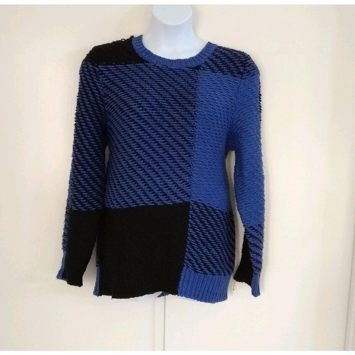 Rag Bone York Women`s Long Sleeve Bright Blue Jessa Tunic Sweater Size L