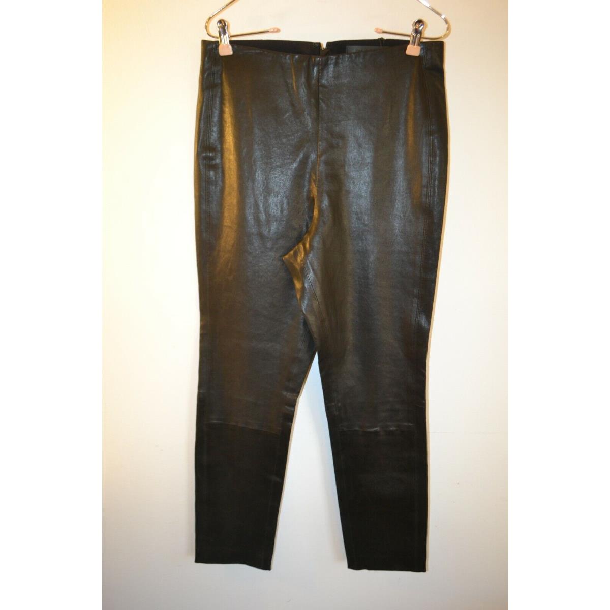 Rag Bone Leather Pants Black Simone Size 12