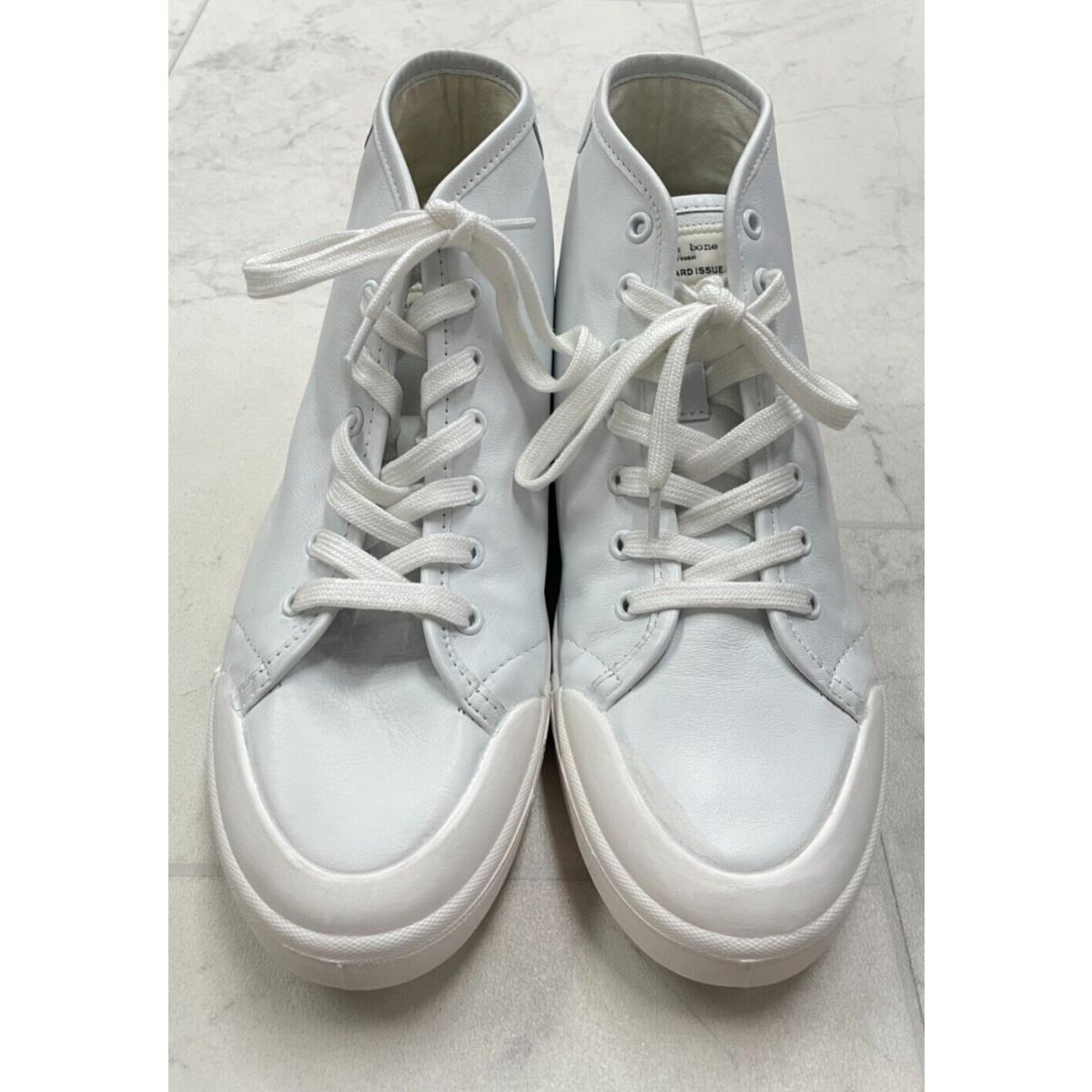 Rag Bone Men`s Standard Issue High Top Sneaker In White Size:42.5 US9.5