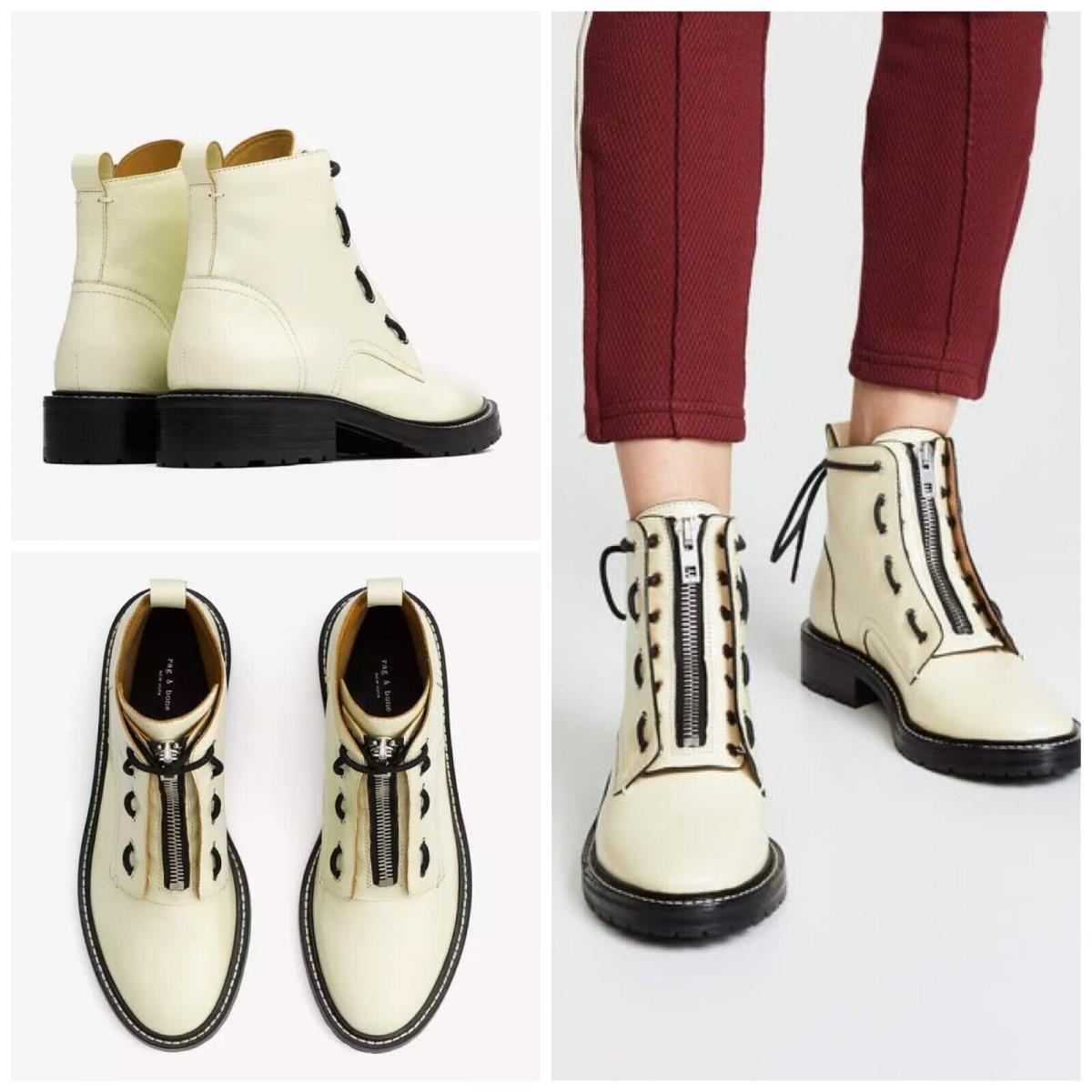 Rag Bone Cannon Boot In White Size: EU35 US5