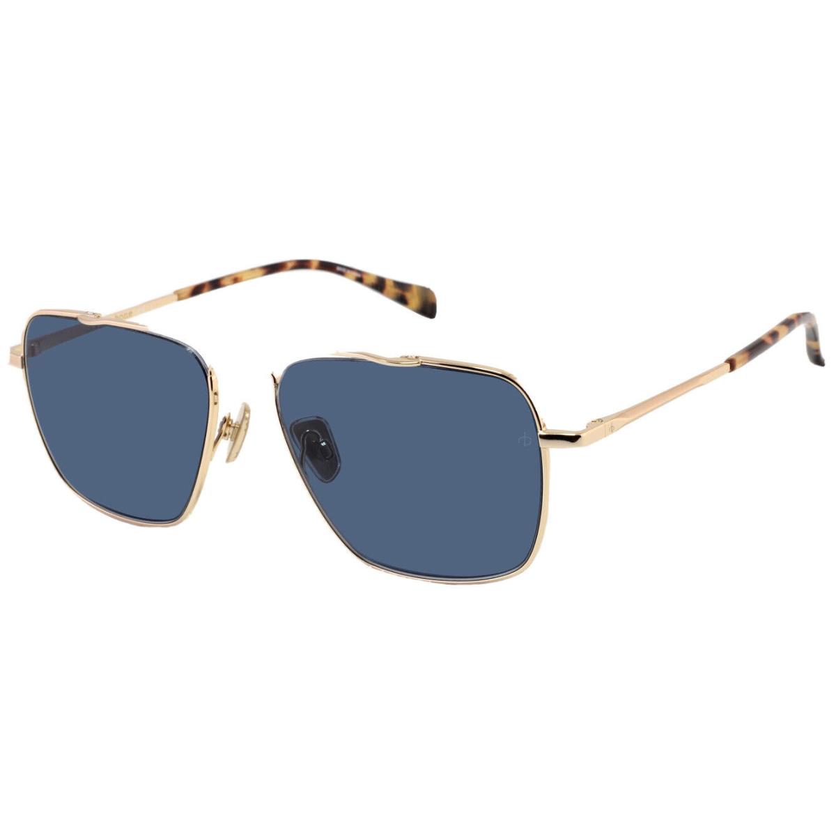 Rag Bone 57mm Aviators Men`s Sunglasses Rose Gold