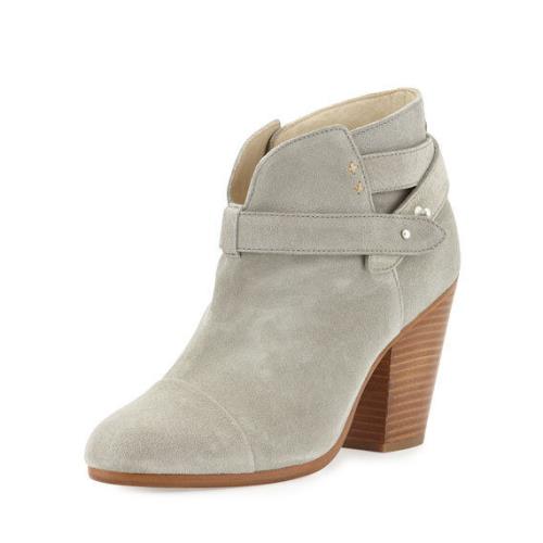 Rag Bone Harrow Women`s Gray Suede Ankle Boot N5059 Size 36.5 EU