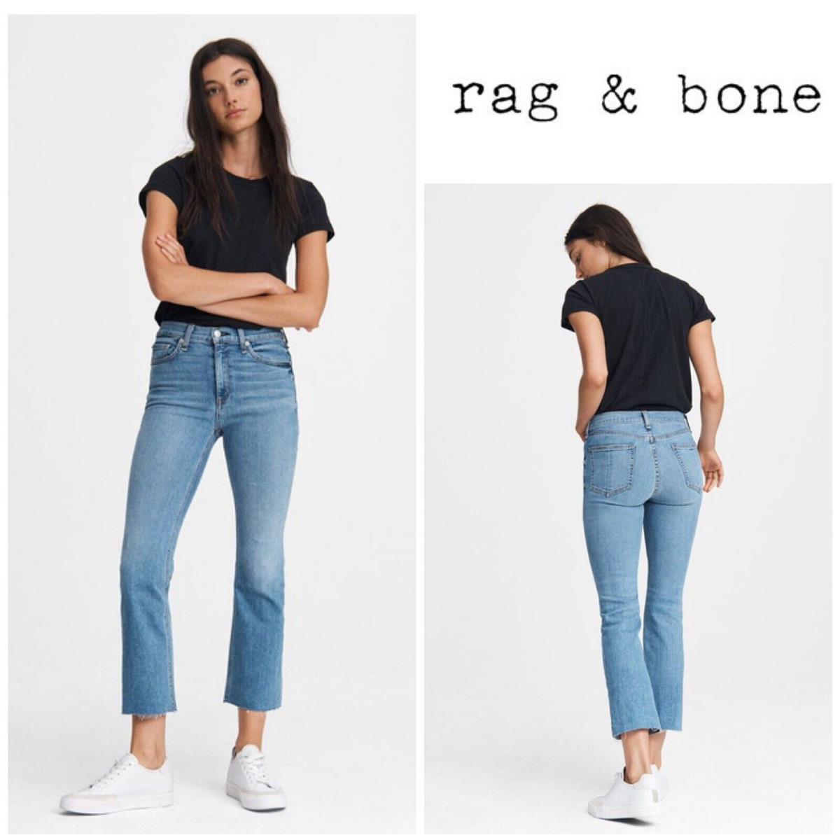 Rag Bone Hana High Rise Flare Jeans In Levee Size:25