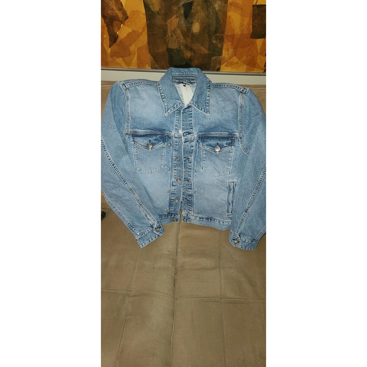 Rag Bone Womens Distressed Denim Jacket Sz. M